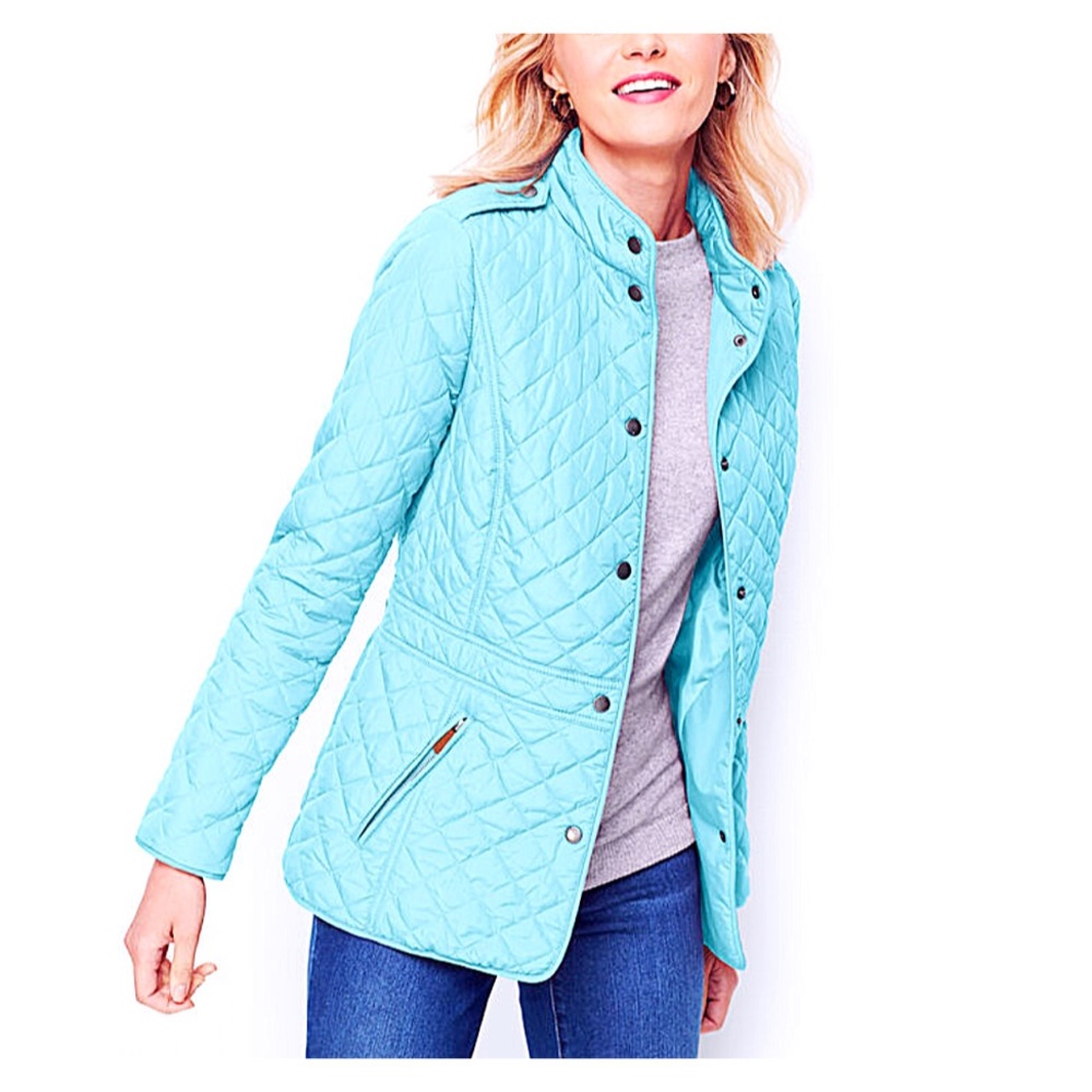 NEW Susan Graver Jacket / Coat Feminine Quilted NWOT Turquoise Jacket Size 1X